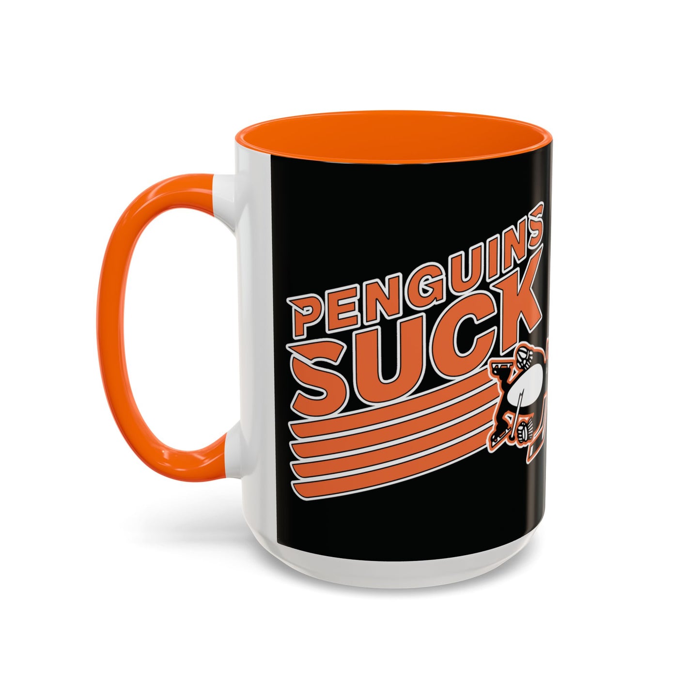 Penguins Suck (for Philadelphia fans) - Accent Coffee Mug, 11oz
