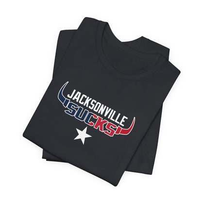 Jax Sux (for Houston fans) - Unisex Jersey Short Sleeve Tee