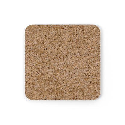 Basset Eating French Food - Cork Back Coaster