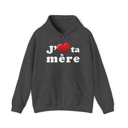 J' ♥ te mère - Unisex Heavy Blend™ Hooded Sweatshirt