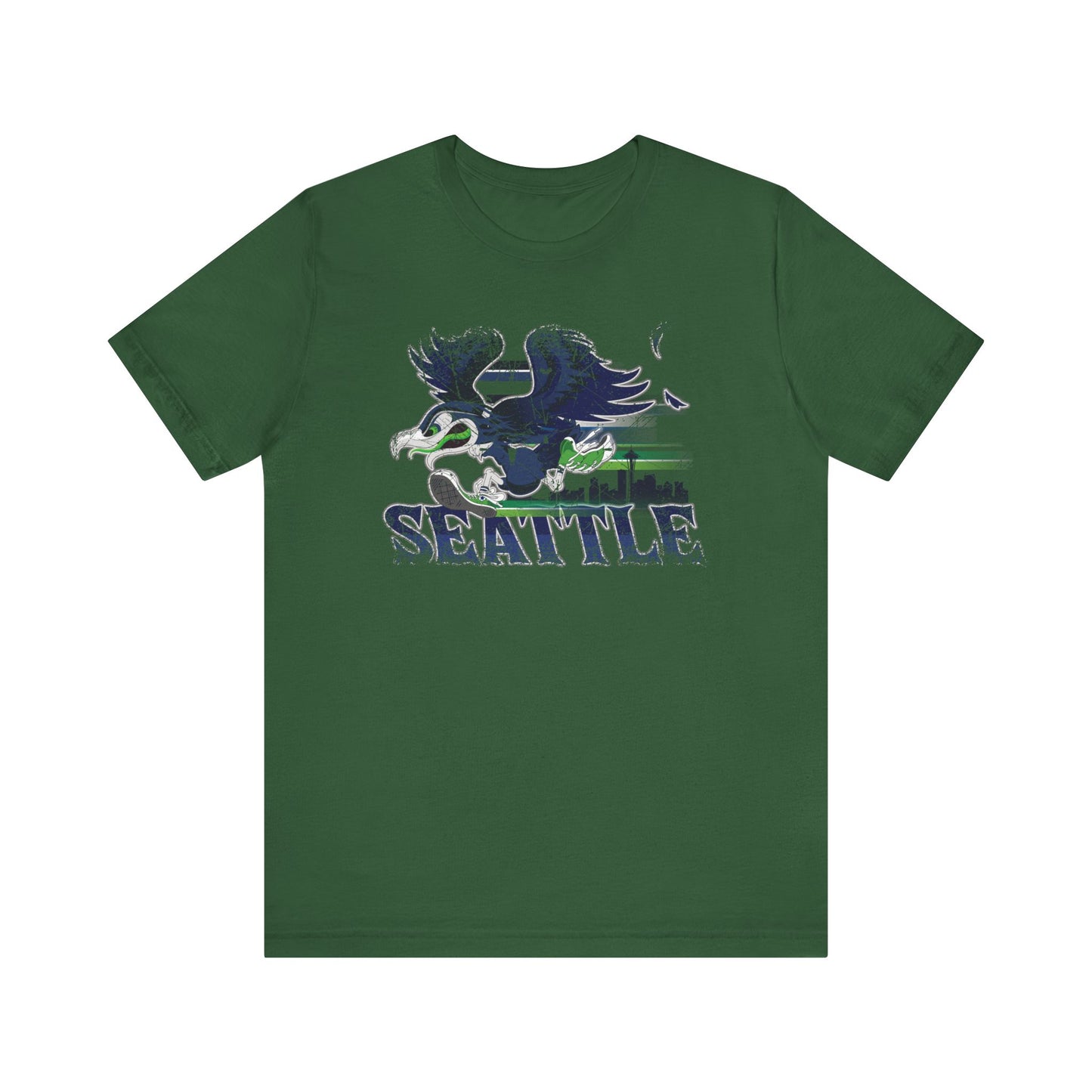 Gas Pump Seahawk (for Seattle fans) - Unisex Jersey Short Sleeve Tee