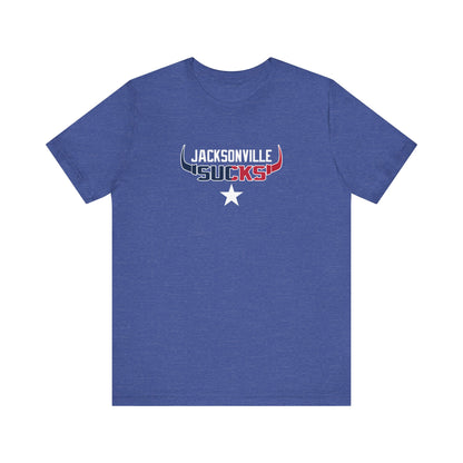 Jax Sux (for Houston fans) - Unisex Jersey Short Sleeve Tee