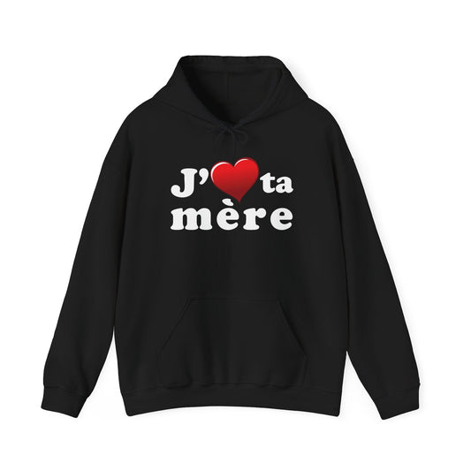 J' ♥ te mère - Unisex Heavy Blend™ Hooded Sweatshirt