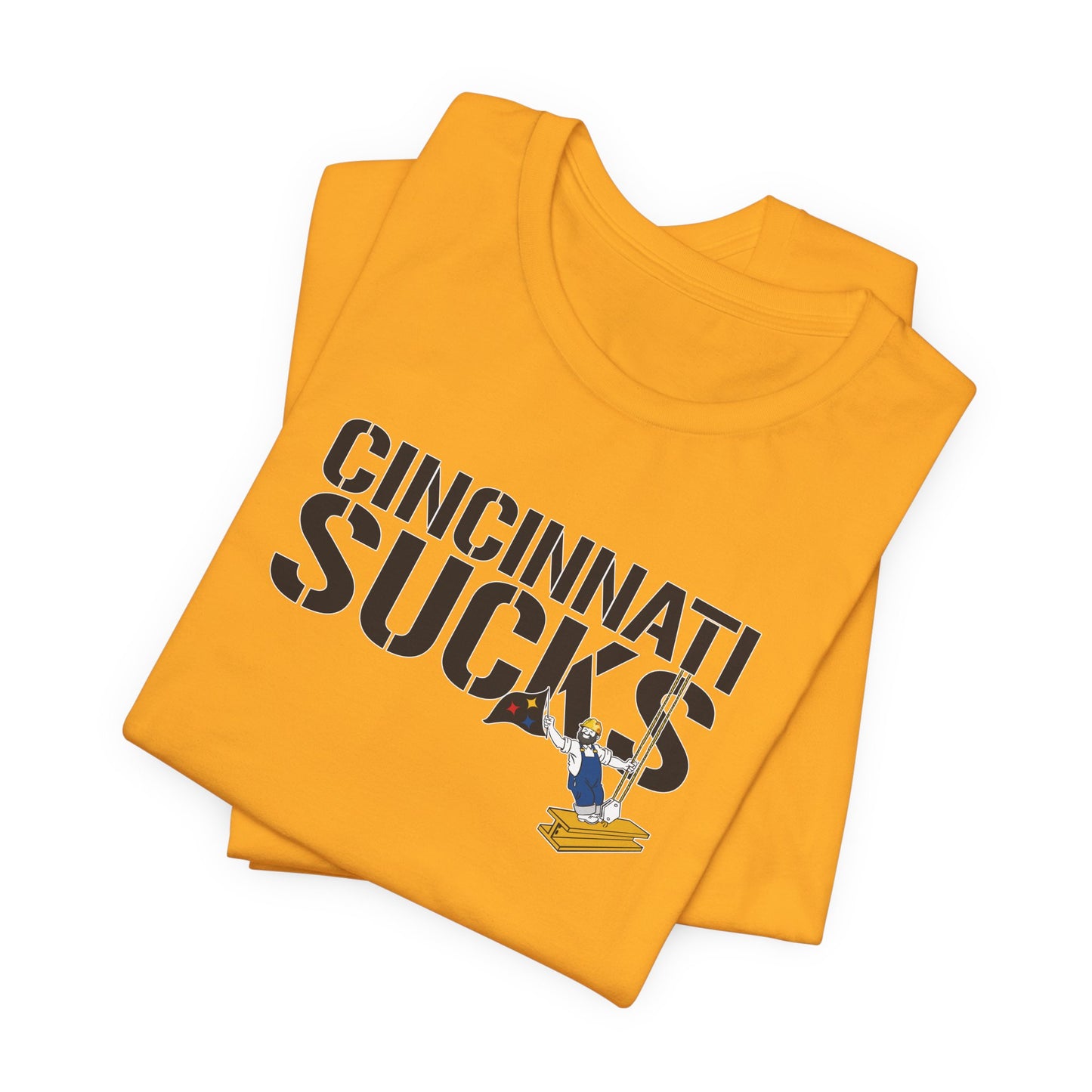 Cincy Sucks (for Pittsburgh fans) - Unisex Jersey Short Sleeve Tee