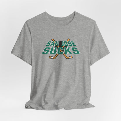 San Jose Sucks (Anaheim fans) - Unisex Jersey Short Sleeve Tee