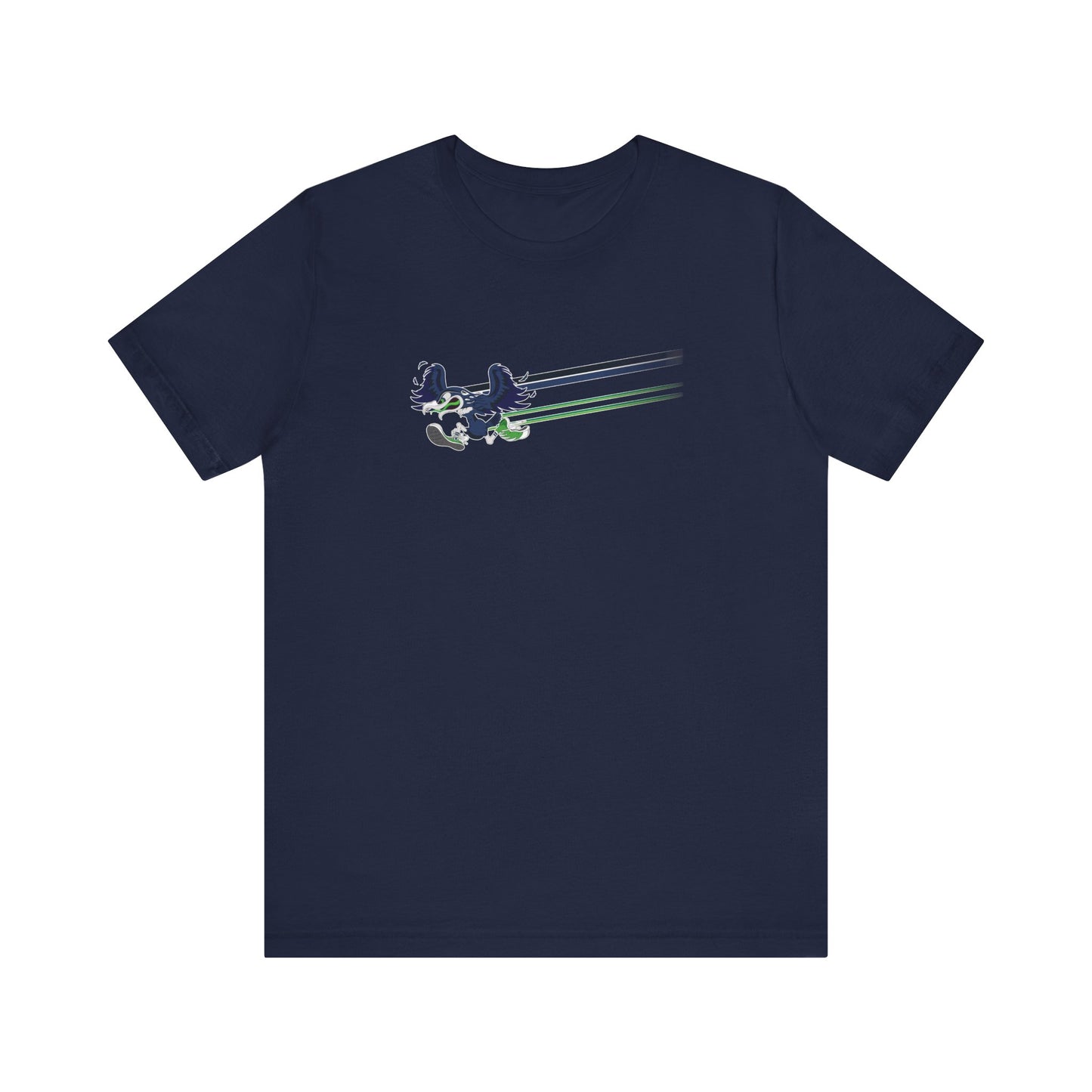 Gas Pump Seahawk Swooshing (for Seattle fans) - Unisex Jersey Short Sleeve Tee
