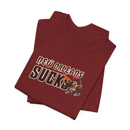New Orleans Sucks (for Tampa Bay fans) - Unisex Jersey Short Sleeve Tee