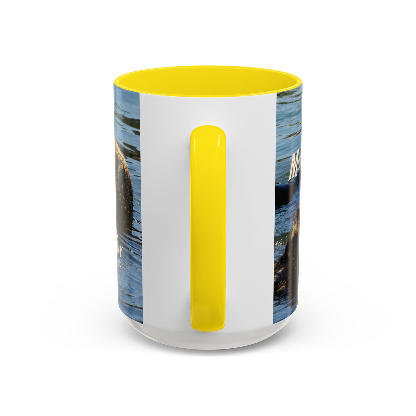 Sea Otter Raft (Morro Bay) Coffee Mug — Cute Sea Otter Accent Ceramic Mug (11/15oz)
