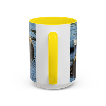 Sea Otter Raft (Morro Bay) Coffee Mug — Cute Sea Otter Accent Ceramic Mug (11/15oz)