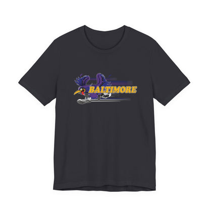 Gas Pump Raven (for Baltimore fans) - Unisex Jersey Short Sleeve Tee