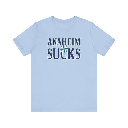 Anaheim Sucks (for Seattle fans) - Unisex Jersey Short Sleeve Tee