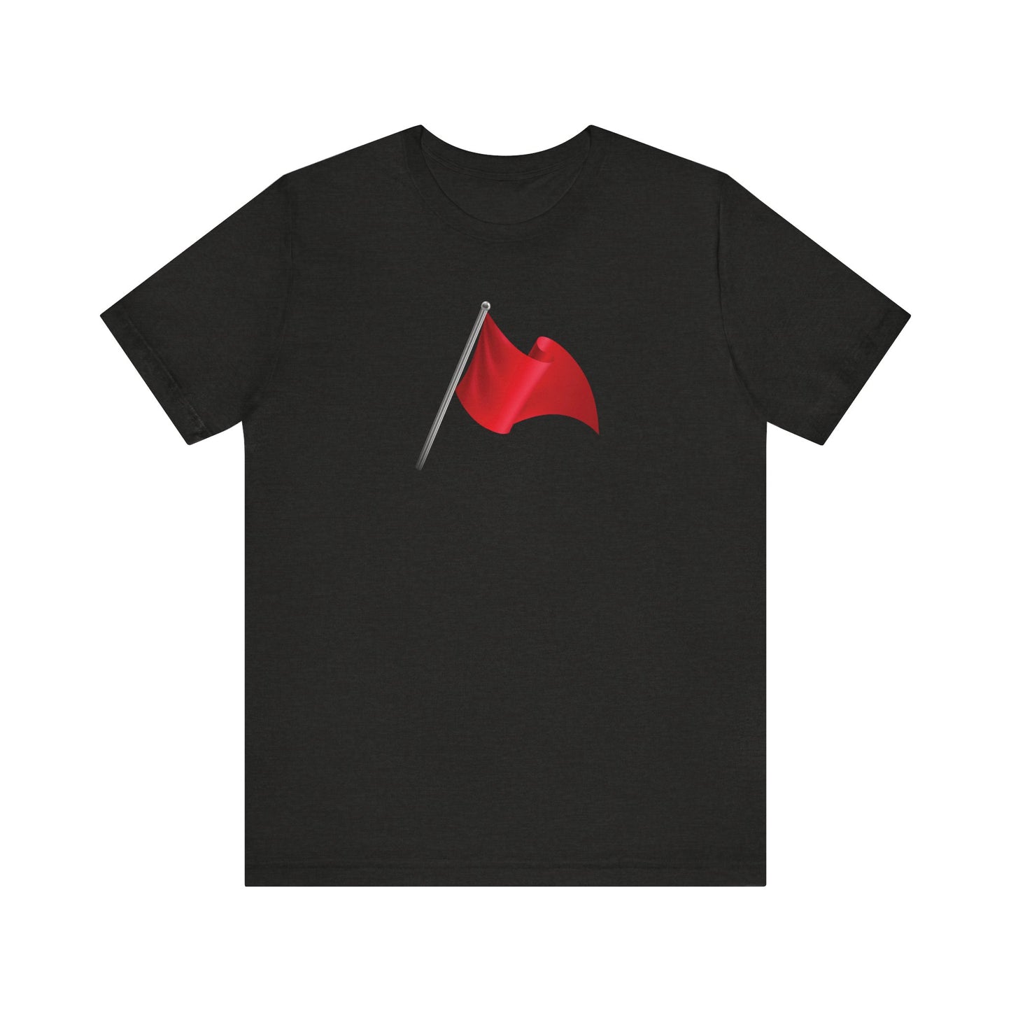 Walking Red Flag (flag front & flag reversed on back)  - Unisex Jersey Short Sleeve Tee