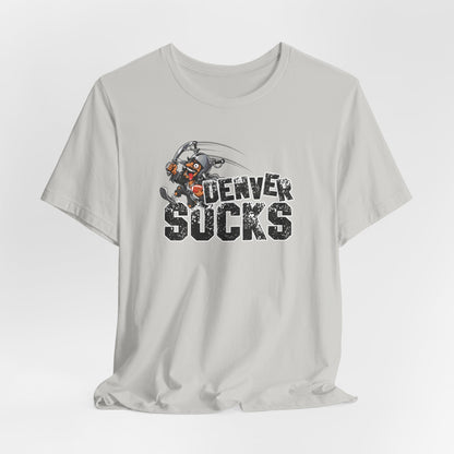 Denver Sux (for Las Vegas fans) - Unisex Jersey Short Sleeve Tee