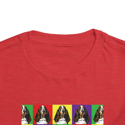 Basset Hound Pop Art - Toddler Tee