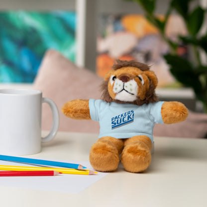 Packers Suck (for Detroit Lions fans) - Stuffed Lion with Tee