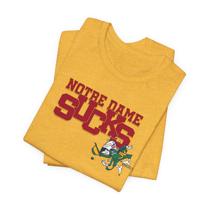 That Notre Leprechaun Team Sucks - Unisex Jersey Short Sleeve Tee