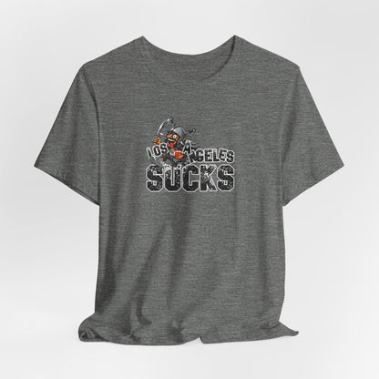 L.A. sux (for Las Vegas fans) - Unisex Jersey Short Sleeve Tee