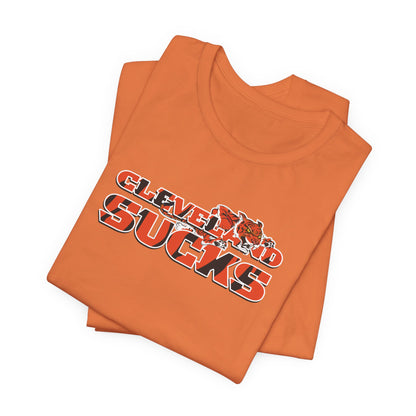 Cleveland Sucks, Doesn't Even Know Colors (for Cincinnati fans) - Unisex Jersey Short Sleeve Tee