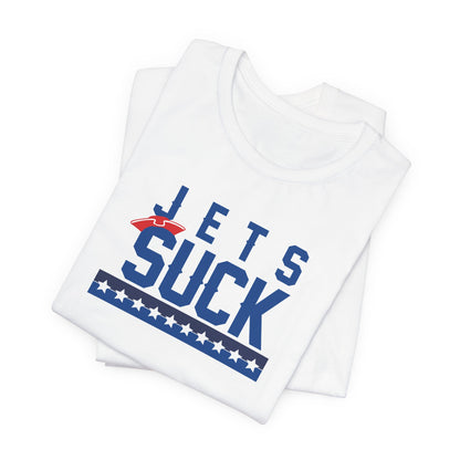 I hate jets (for New England fans) - Unisex Jersey Short Sleeve Tee