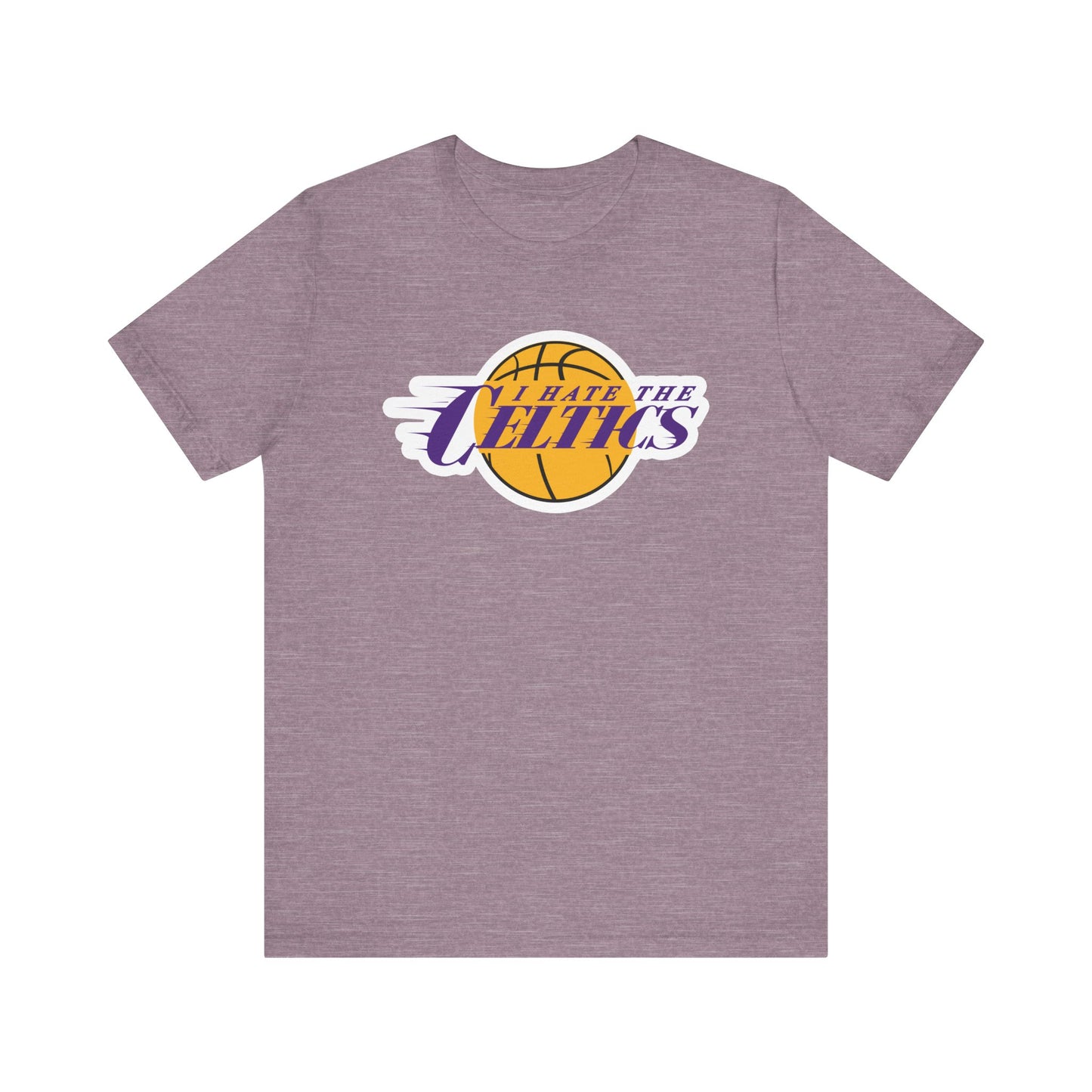 I Hate The Boston Team (for Lake Show fans) - Unisex Jersey Short Sleeve Tee