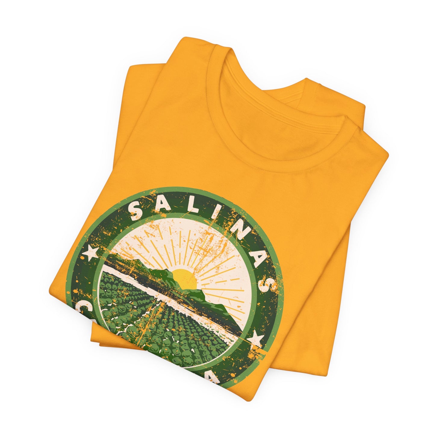 Salinas, California (retro city logo) - Unisex Jersey Short Sleeve Tee