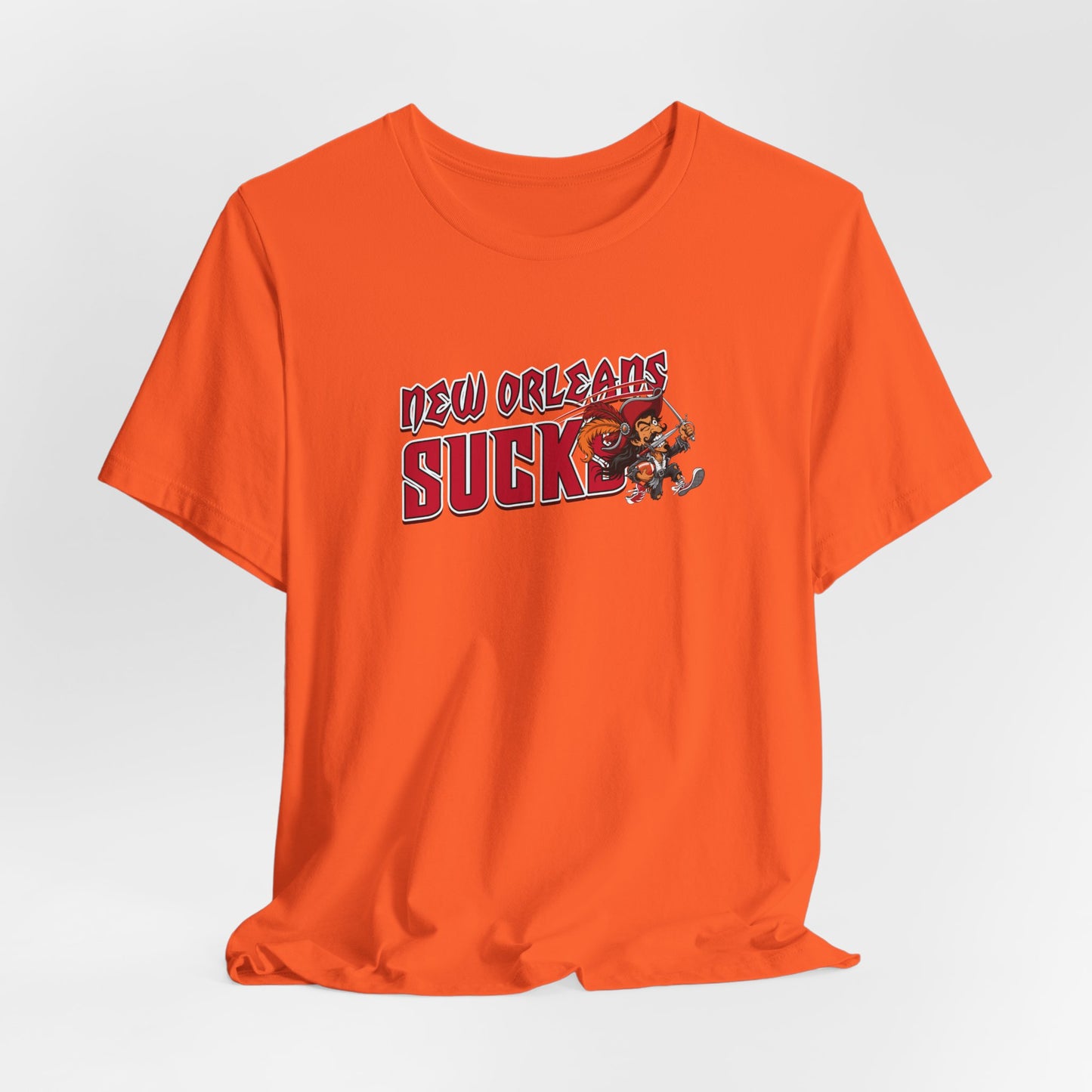New Orleans Sucks (for Tampa Bay fans) - Unisex Jersey Short Sleeve Tee
