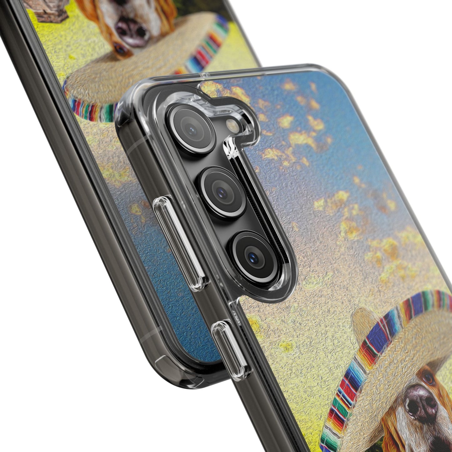 Basset Hound Eating Mexican Cuisine In Mexico - Clear Case