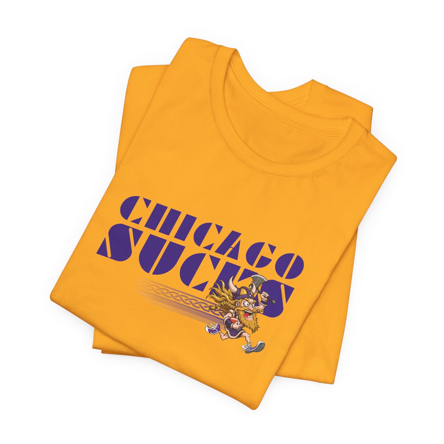 Chicago Sucks (for Minnesota Vikings fans) - Unisex Jersey Short Sleeve Tee