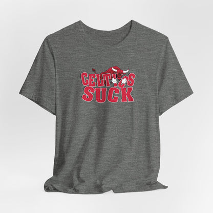 That Green Leprechaun Team Sucks (for Chicago fans) - Unisex Jersey Short Sleeve Tee