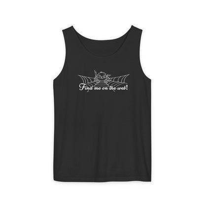 Cute Spider - "Find me on the web!" - Unisex Tank Top