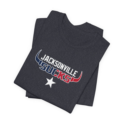 Jax Sux (for Houston fans) - Unisex Jersey Short Sleeve Tee