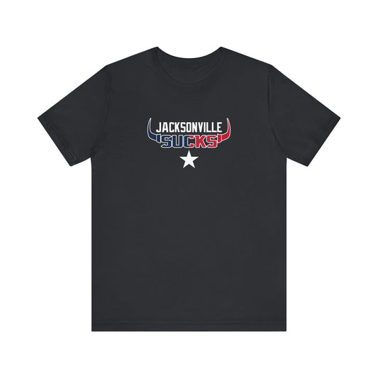 Jax Sux (for Houston fans) - Unisex Jersey Short Sleeve Tee