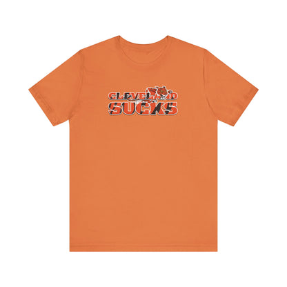 Cleveland Sucks, Doesn't Even Know Colors (for Cincinnati fans) - Unisex Jersey Short Sleeve Tee