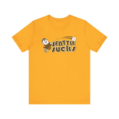 Seattle Sucks! (Padres fan art) - Unisex Jersey Short Sleeve Tee