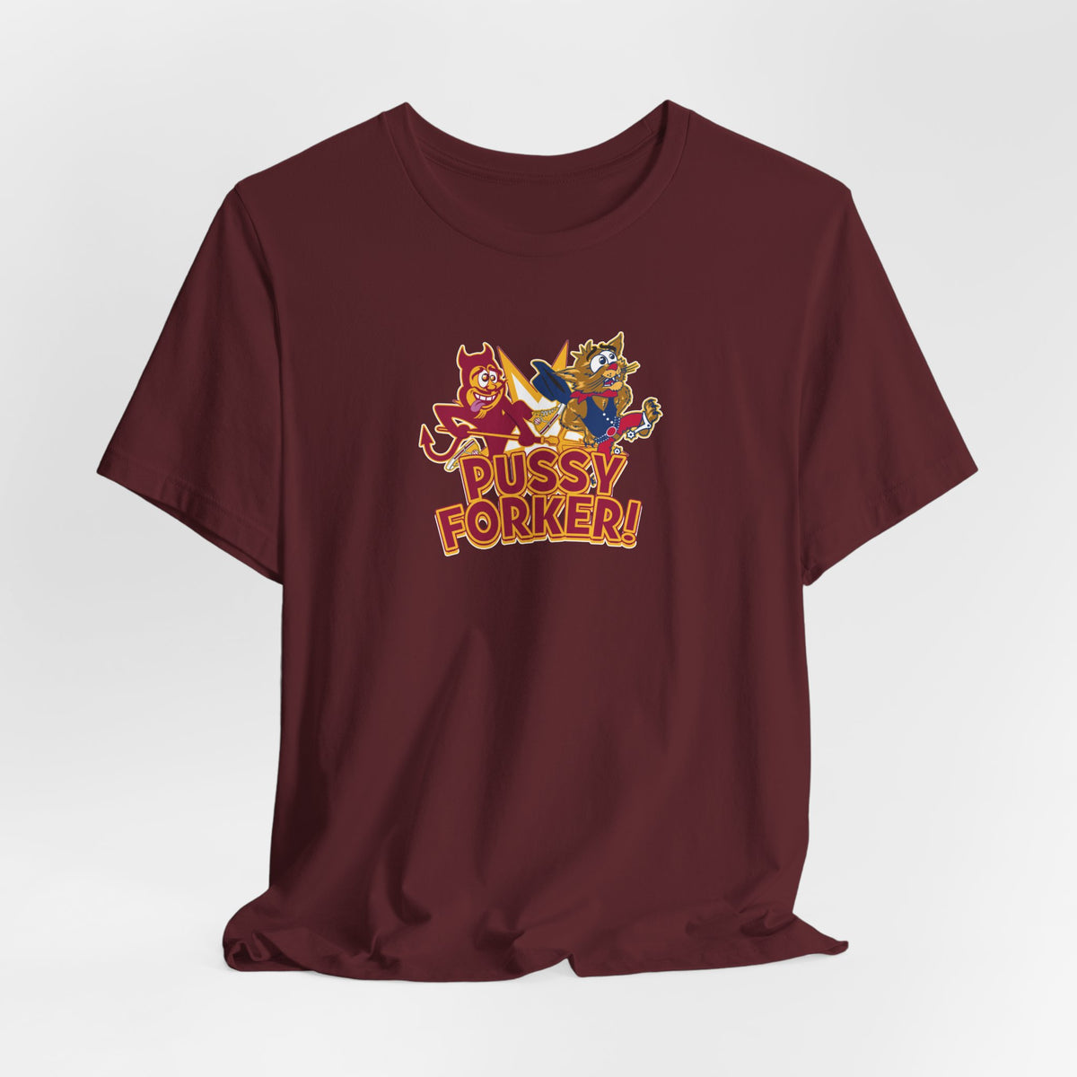 Pussycat Forker (for Tempe fans) - Unisex Jersey Short Sleeve Tee