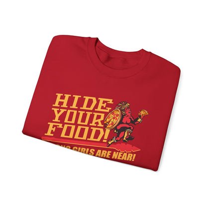 Hide Your Food, Fresno Girls Are Near! (for SDSU fans) - Cozy Unisex Crewneck