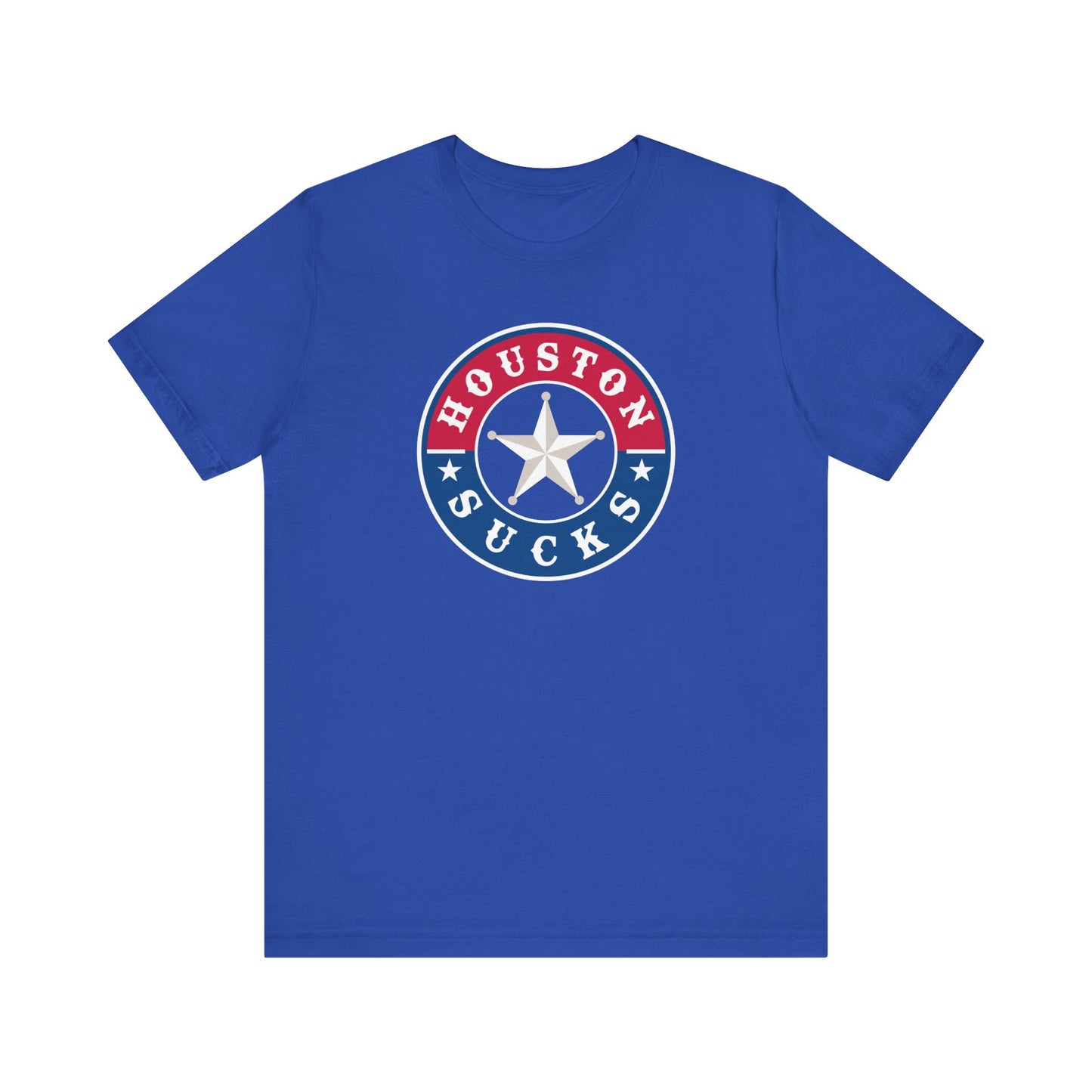 Houston Sucks (for TX Rangers fans) - Unisex Jersey Short Sleeve Tee