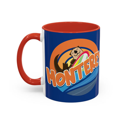 Board Bandit, Monterey, California -  Surfboard Stealing Otter - Accent Coffee Mug – 11/15oz