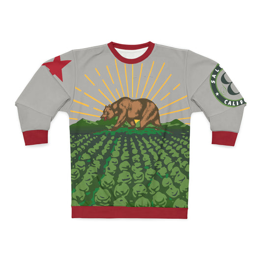 California, Salinas (in grey) - AOP Unisex Sweatshirt