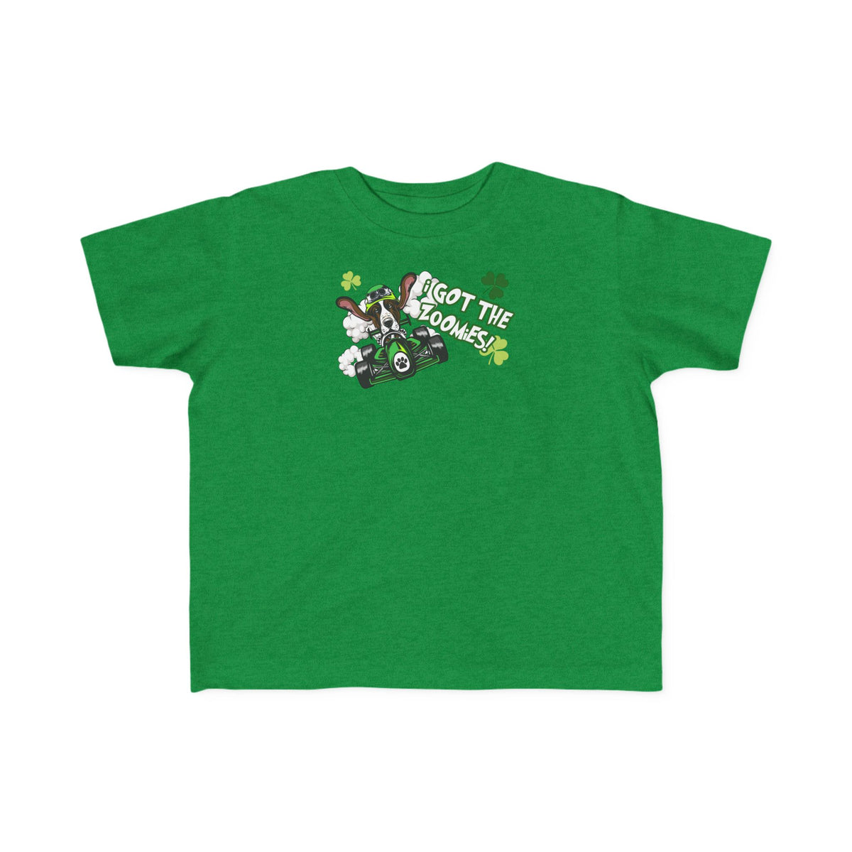 'I Got The Zoomies' Basset Hound In A Racecar - Toddler Tee