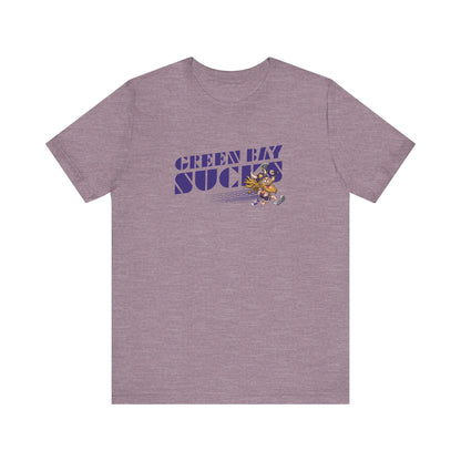 Green Bay Sucks (for Minnesota fans) - Unisex Jersey Short Sleeve Tee