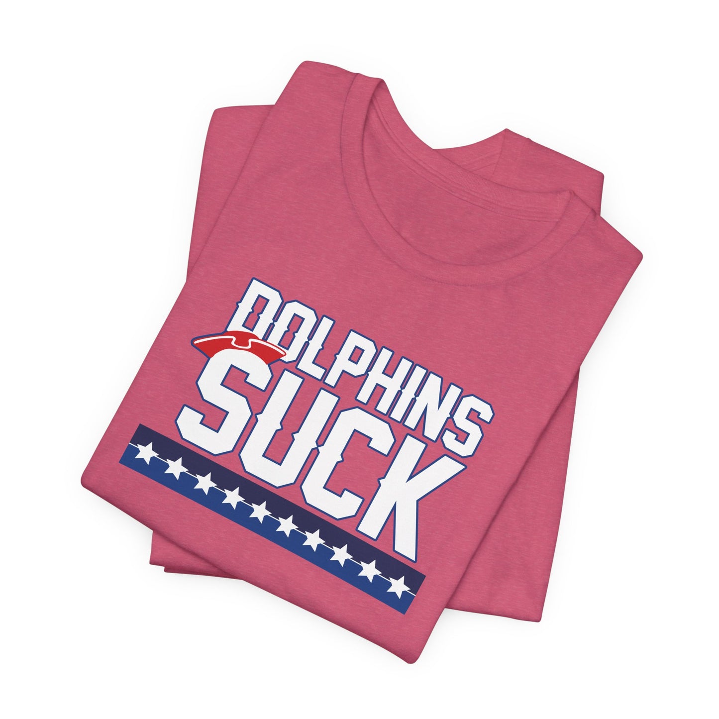 Shiny Mammal Fish Suck (for New England fans) - Unisex Jersey Short Sleeve Tee