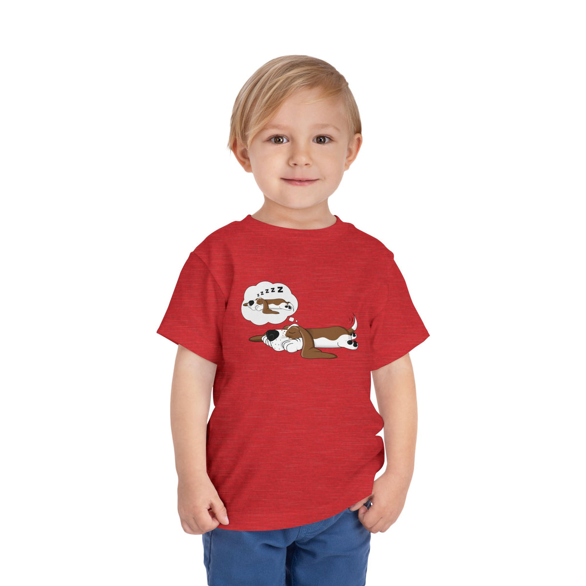 Dreaming of Sleeping Basset Hound - Toddler Tee