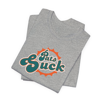 I Hate Patricks & Patricias, and all the pats (for Miami fans) - Unisex Jersey Short Sleeve Tee