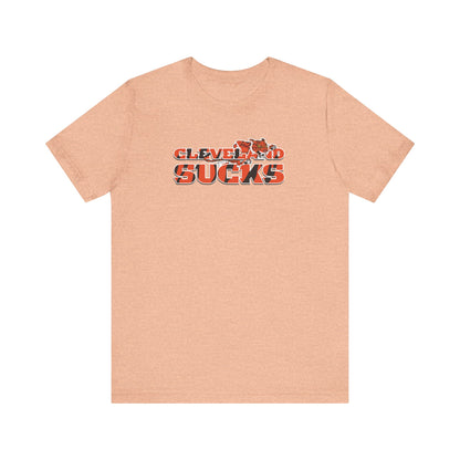 Cleveland Sucks, Doesn't Even Know Colors (for Cincinnati fans) - Unisex Jersey Short Sleeve Tee