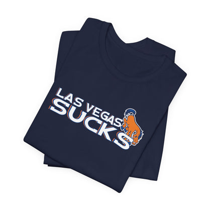 Vegas Sucks (for Denver fans) - Unisex Jersey Short Sleeve Tee