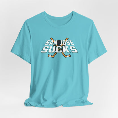 San Jose Sucks (Anaheim fans) - Unisex Jersey Short Sleeve Tee