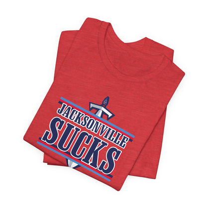 Jaxon Ville Sux (for Tennessee fans) - Unisex Jersey Short Sleeve Tee