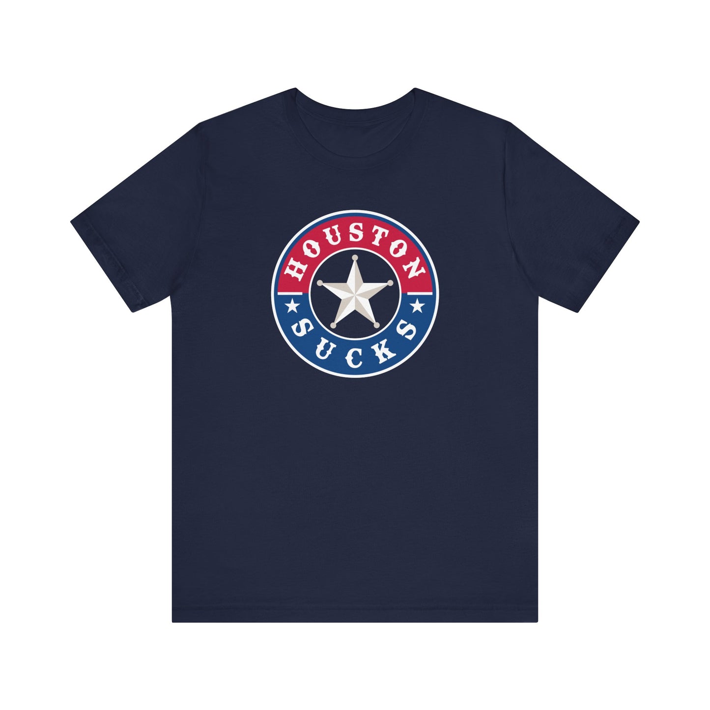 Houston Sucks (for TX Rangers fans) - Unisex Jersey Short Sleeve Tee