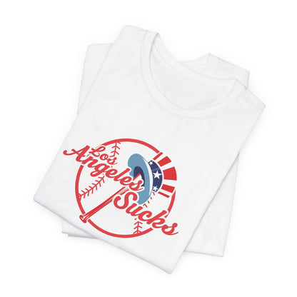 Los Angeles Sucks (for NYC fans) - Unisex Jersey Short Sleeve Tee